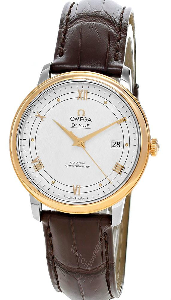 OMEGA DE VILLE 金色ケース レザー OMEGA DE VILLE 金色ケース レザー