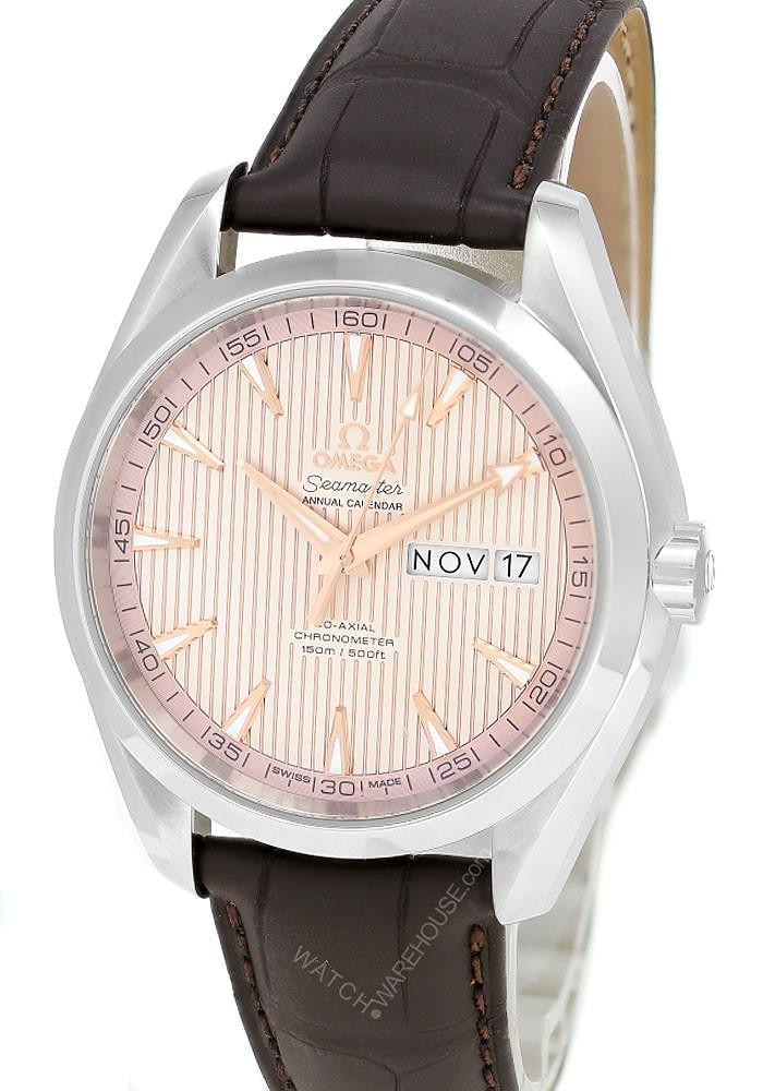 OMEGA Seamaster Aqua Terra 43MM Brown Leather Men's Watch 231.13.43.22.02.003 / 23113432202003