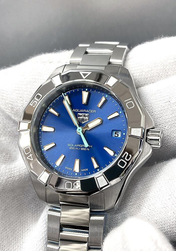 TAG HEUER Aquaracer Professional 200 Solargraph SS 34MM Blue Dial