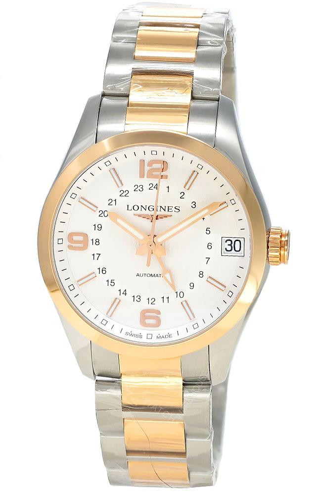 LONGINES Conquest Automatic 42MM Two-Tone 18K Rose Gold Men's Watch L2.799.5.76.7 / L27995767