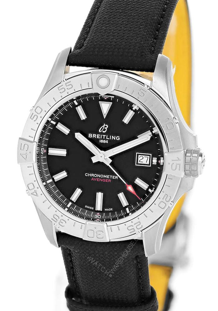 BREITLING Avenger Automatic 42MM Anthracite Leather Men's Watch