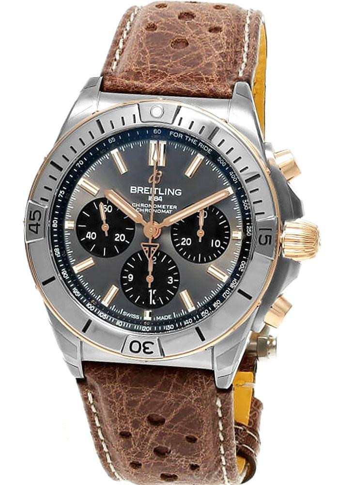 BREITLING Chronomat B01 Triumph 42MM Leather Men's Watch TB0134101M1X1