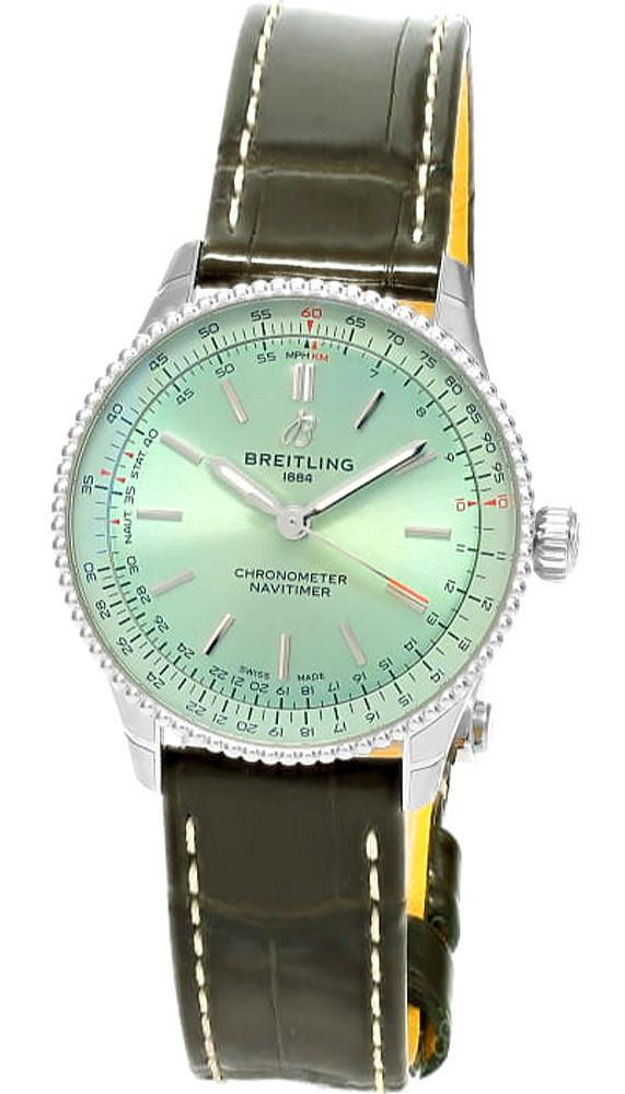 ブライトリング　ノベルティ　ボストンバッグ　新品　BREITLING グリーン BREITLING Navitimer Automatic 36MM Green Dial Unisex Watch