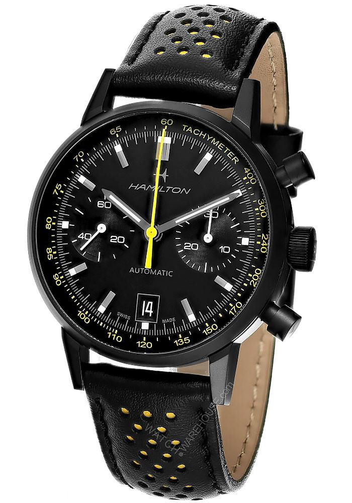 HAMILTON American Classic Intra-Matic Automatic Chronograph 40MM Leather Men's Watch H38446731