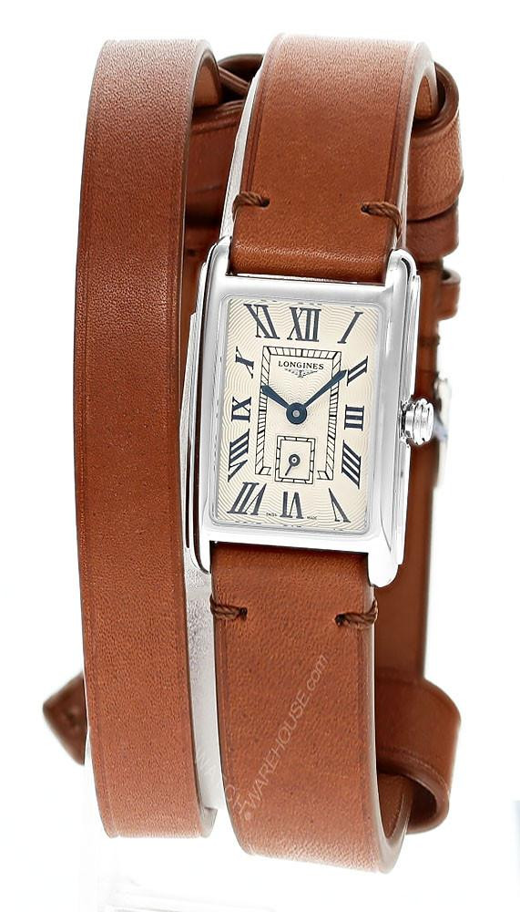 LONGINES Dolce Vita Quartz 20.8x32MM Silver Dial Leather Women's Watch L5.255.4.71.B / L5255471B