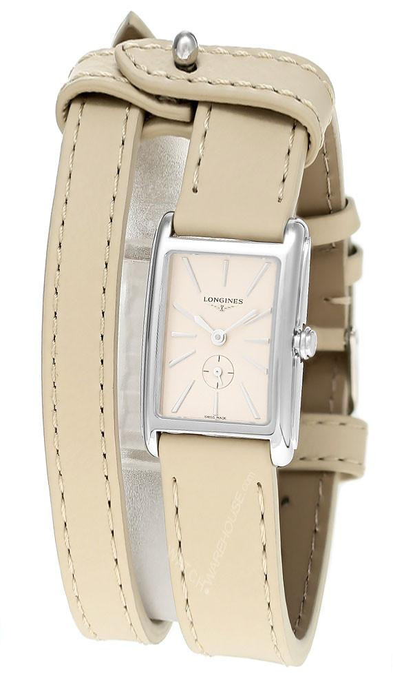 LONGINES Dolce Vita Quartz 20.8x32MM Beige Dial Leather Women's Watch L5.255.4.79.2 / L52554792