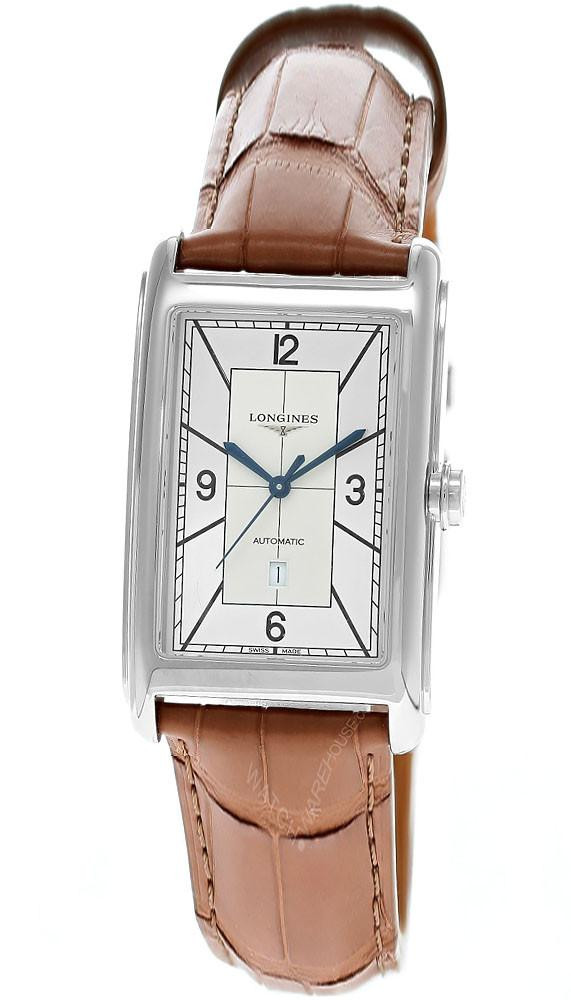 LONGINES DolceVita Automatic 27.7x43.8MM Silver Dial Beige Leather
