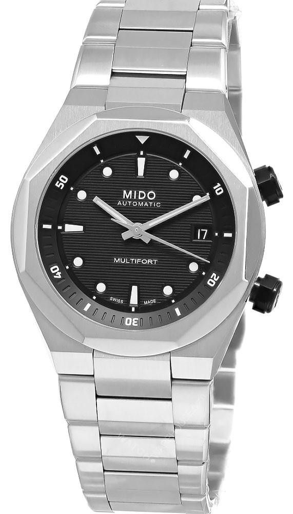 MIDO Multifort 8 Two Crowns Automatic 40 MM Black Dial Men's Watch