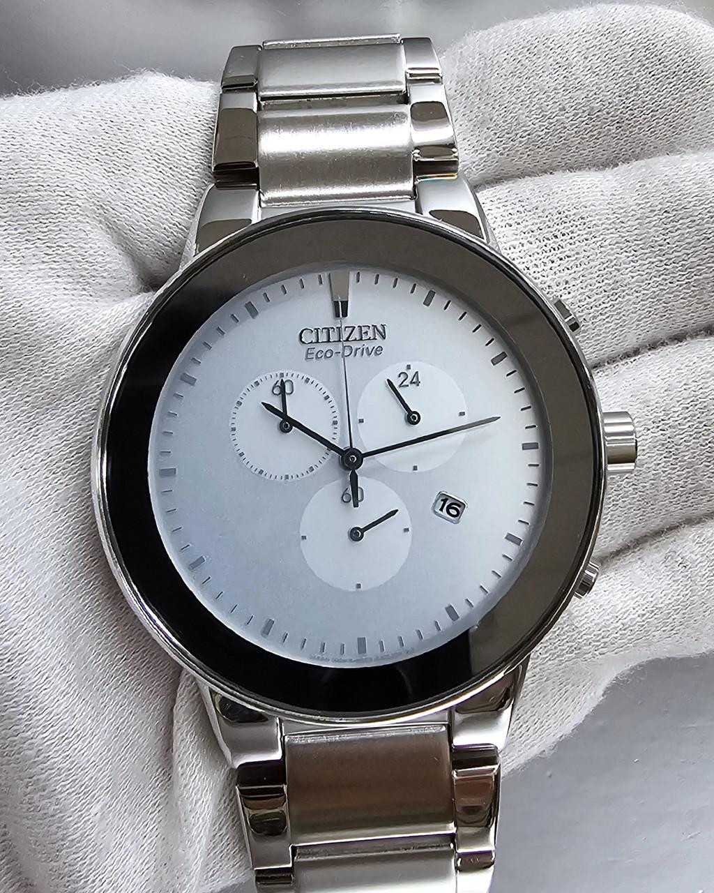 CITIZEN Axiom Eco-Drive 43 MM Silver Dial Men's Watch AT2240-51A
