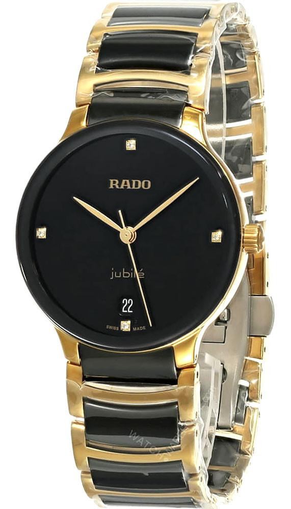 RADO Centrix Quartz SS 35MM 3 Diamond Two-Tone Women's Watch