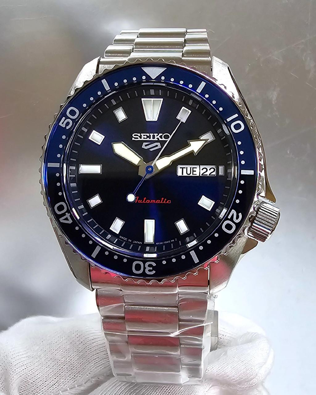 SEIKO 5 Sports SKX Automatic 42.5 MM Blue Dial SS Men's Watch