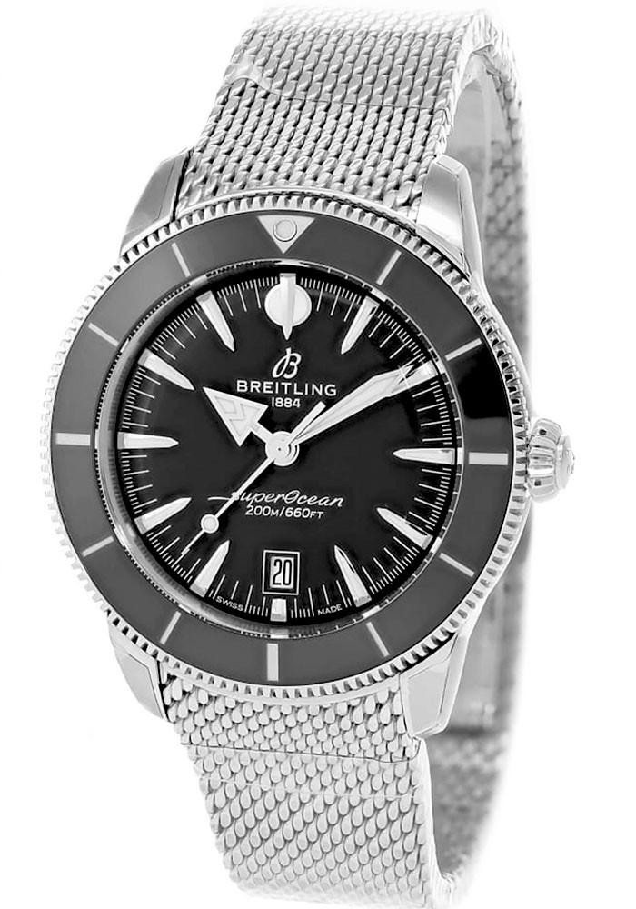 BREITLING Superocean Heritage B31 Automatic SS 44MM Black Dial Men's Watch AB3112241B1A1