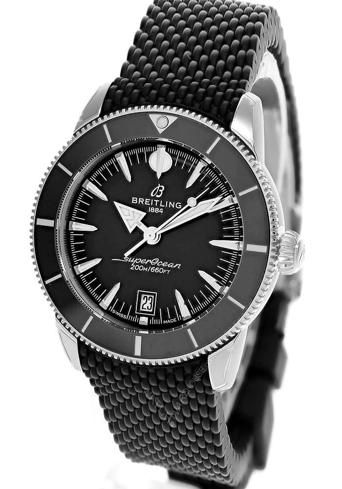 BREITLING Superocean Heritage B31 Automatic 42MM Black Dial Rubber Men's Watch AB3111241B1S1