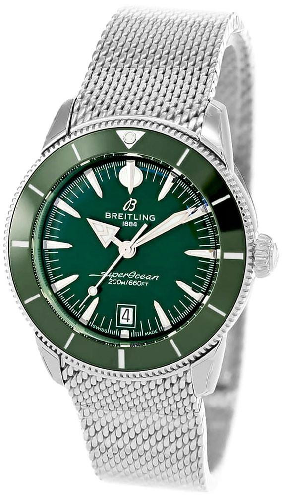 BREITLING Superocean Heritage B31 Automatic SS 40MM Green Dial Men's Watch AB3110361L1A1