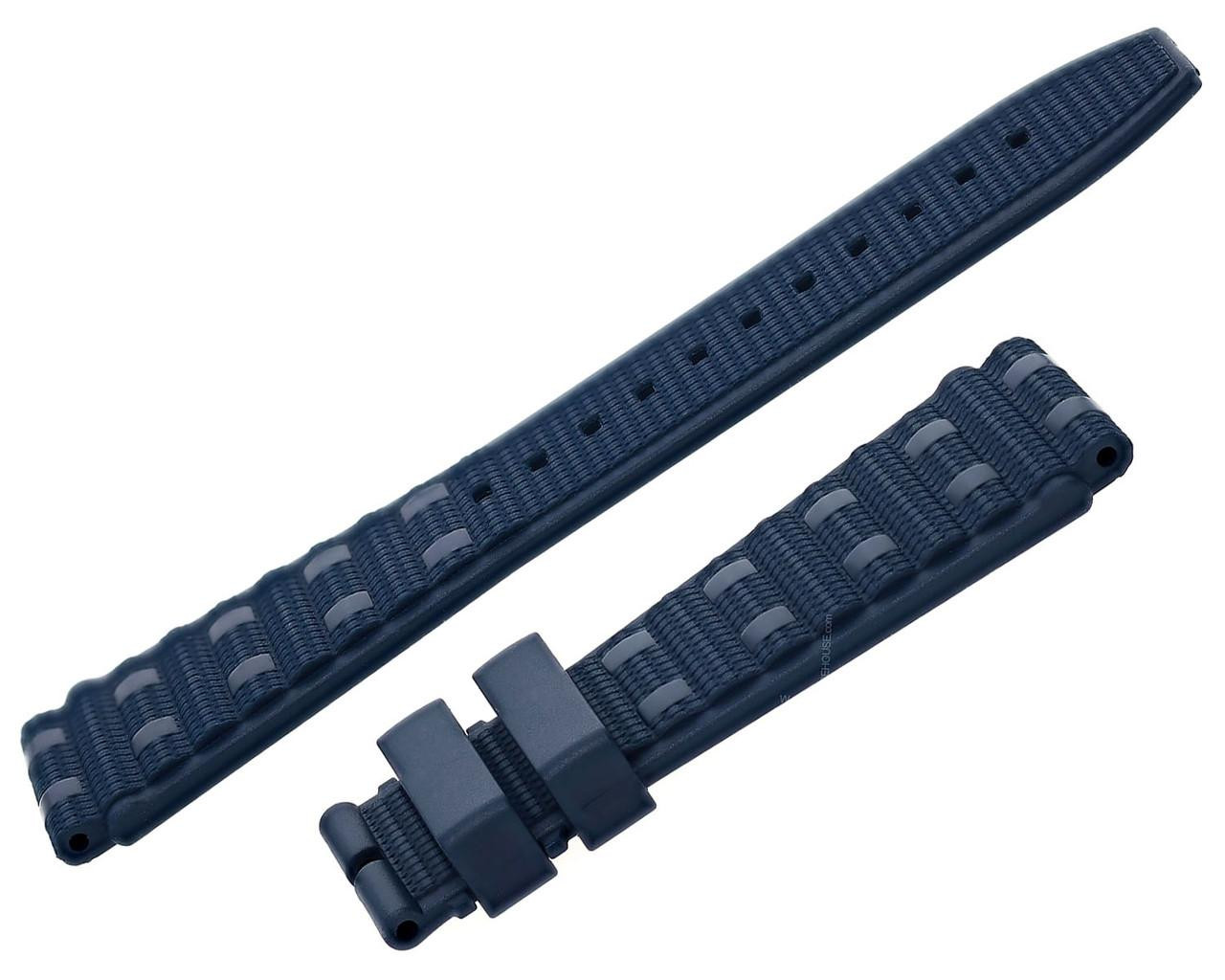 BREITLING Blue 22MM Rouleaux Rubber Strap 344S | Fast & Free US