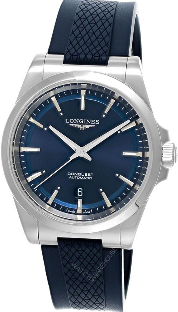 LONGINES Conquest Automatic 41MM Blue Dial Rubber Men's Watch L3.830.4.92.9 / L38304929
