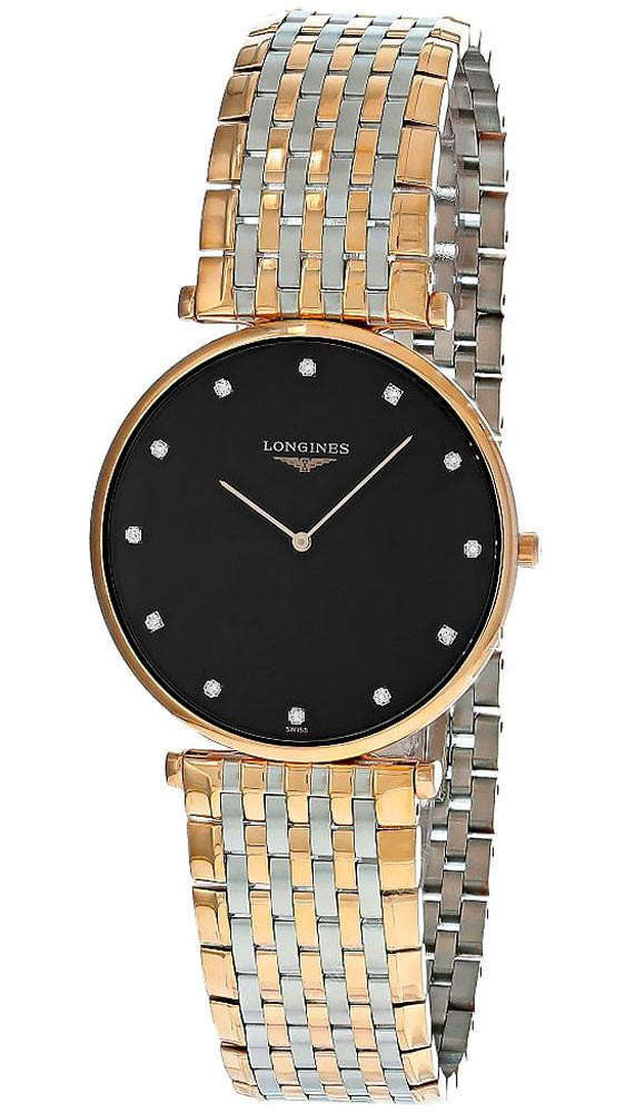 LONGINES La Grande Classique 37MM Black Diamond Dial Unisex Watch
