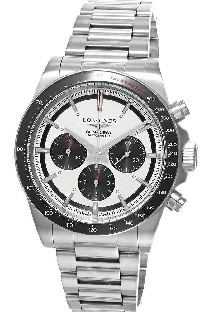 LONGINES Conquest Chronograph SS 42MM Silver Dial Men's Watch L3.835.4.72.6