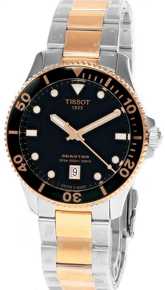 TISSOT Seastar 1000 Quartz 40MM Black Dial Men's Watch T120.410.22