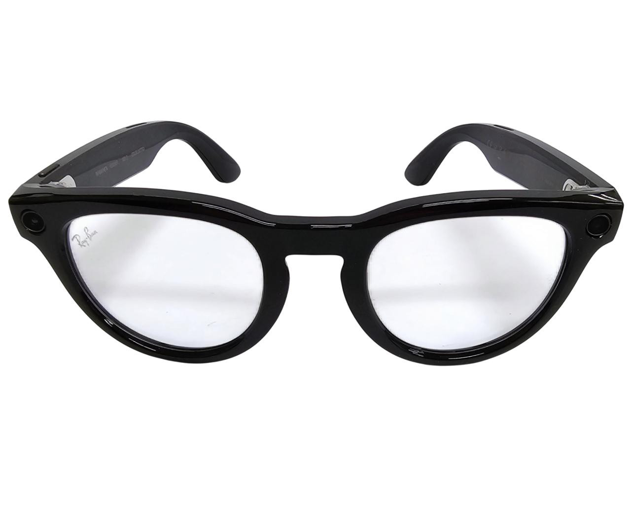 RAY-BAN Meta Headliner Shiny Black Low Bridge Fit Transition AI