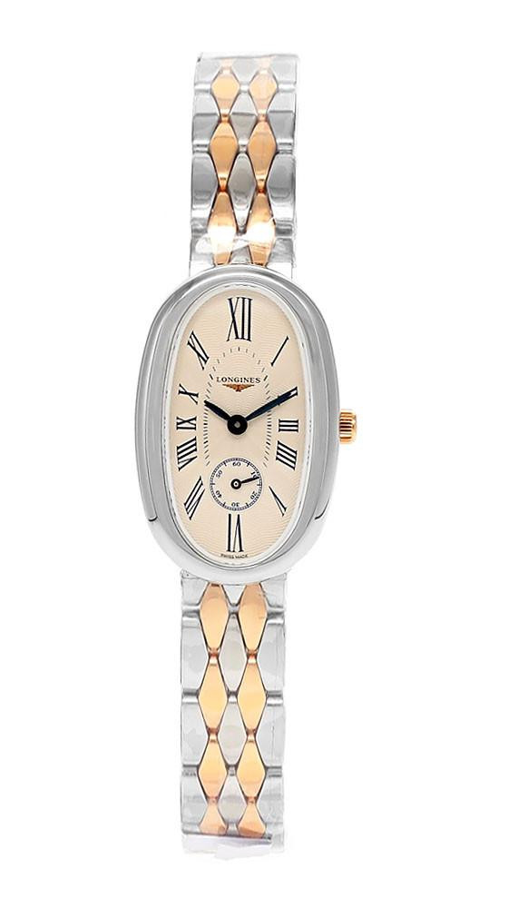 LONGINES Symphonette Quartz 21MM Silver Dial 18K Rose Gold Women's