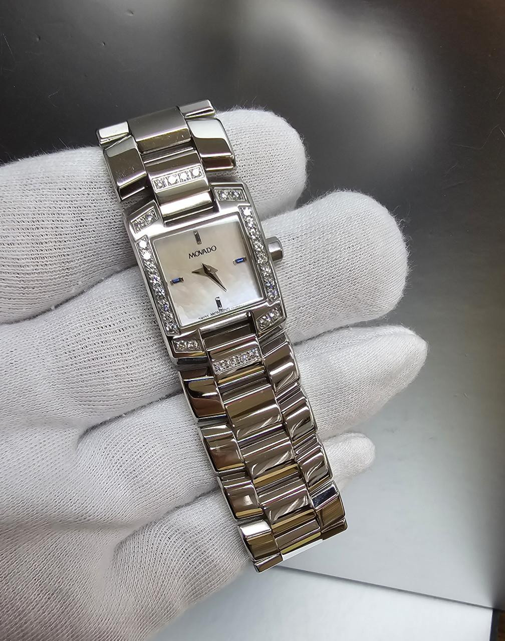 Movado Eliro Mother of Pearl Dial Diamond S-Steel Bracelet  display picture 1