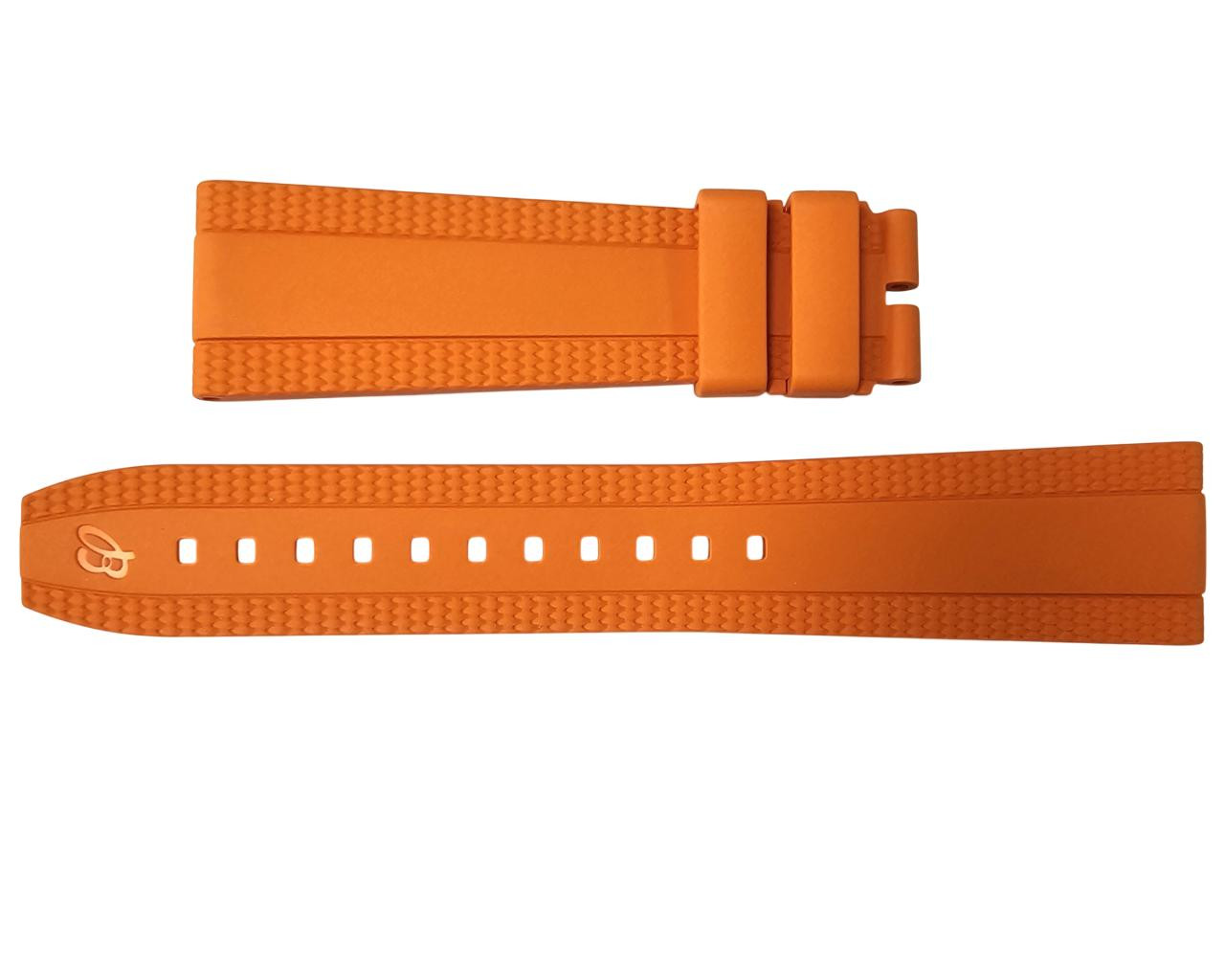 BREITLING Orange Diver Pro 22/18MM Rubber Strap 333S