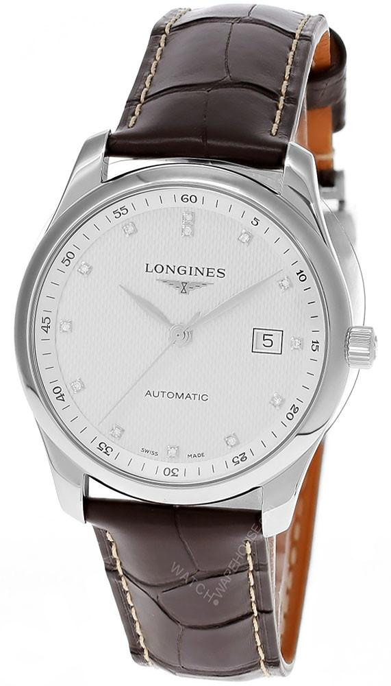 LONGINES Master Collection Automatic 40MM Silver Dial Leather Men's Watch L2.793.4.77.3