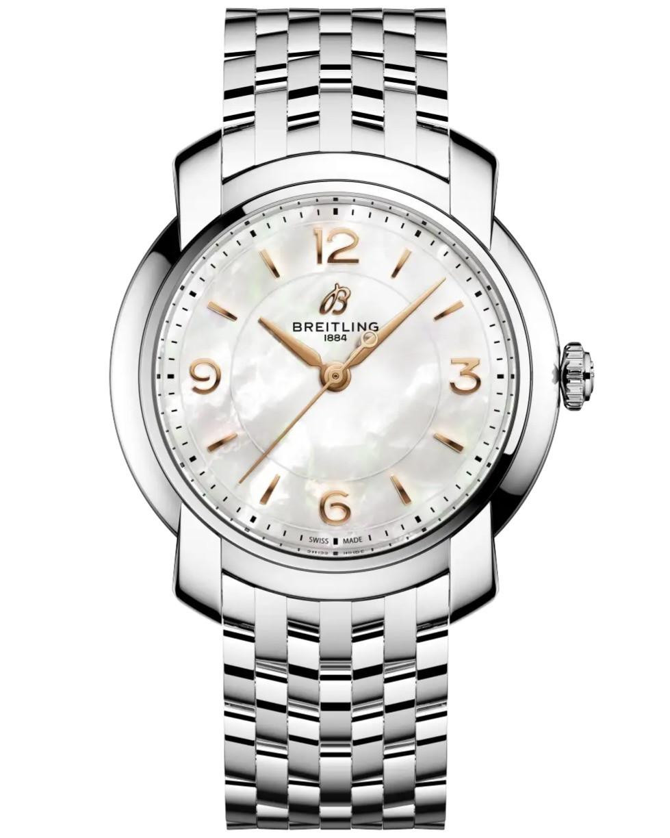 BREITLING Lady Premier Quartz 32MM MOP Dial Women's Watch A77330121A2A1