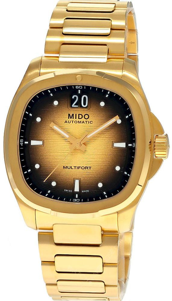 MIDO Multifort TV Big Date Automatic SS 40MM Champagne Dial Men's