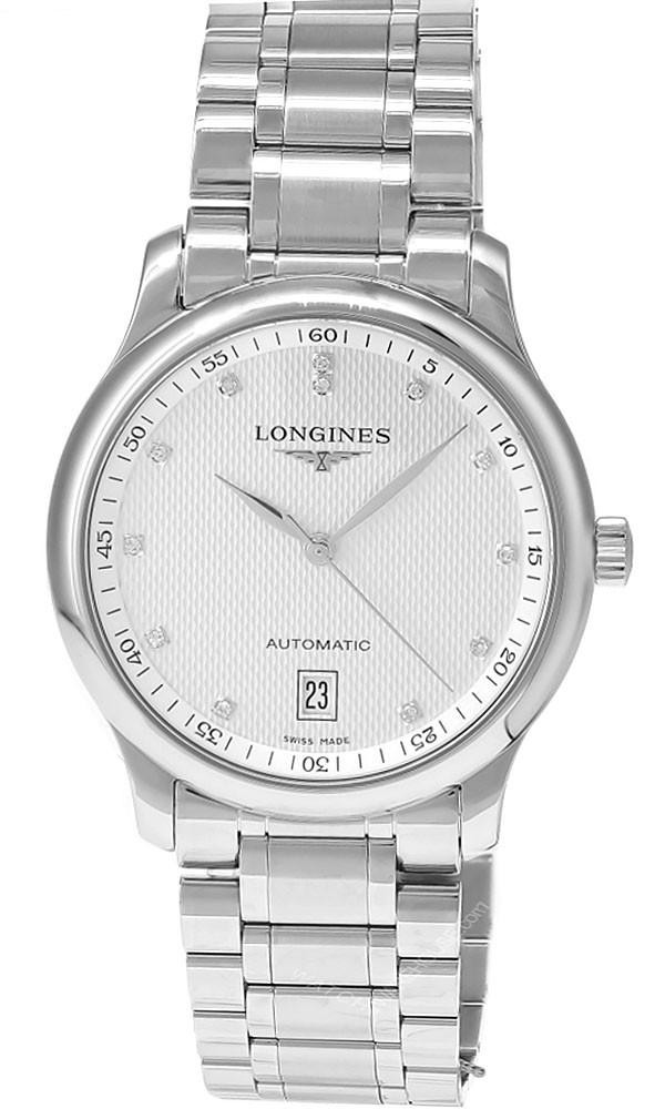 LONGINES Master Collection Automatic SS 38.5MM Silver 12 Diamond Dial Men's Watch L2.628.4.77.6