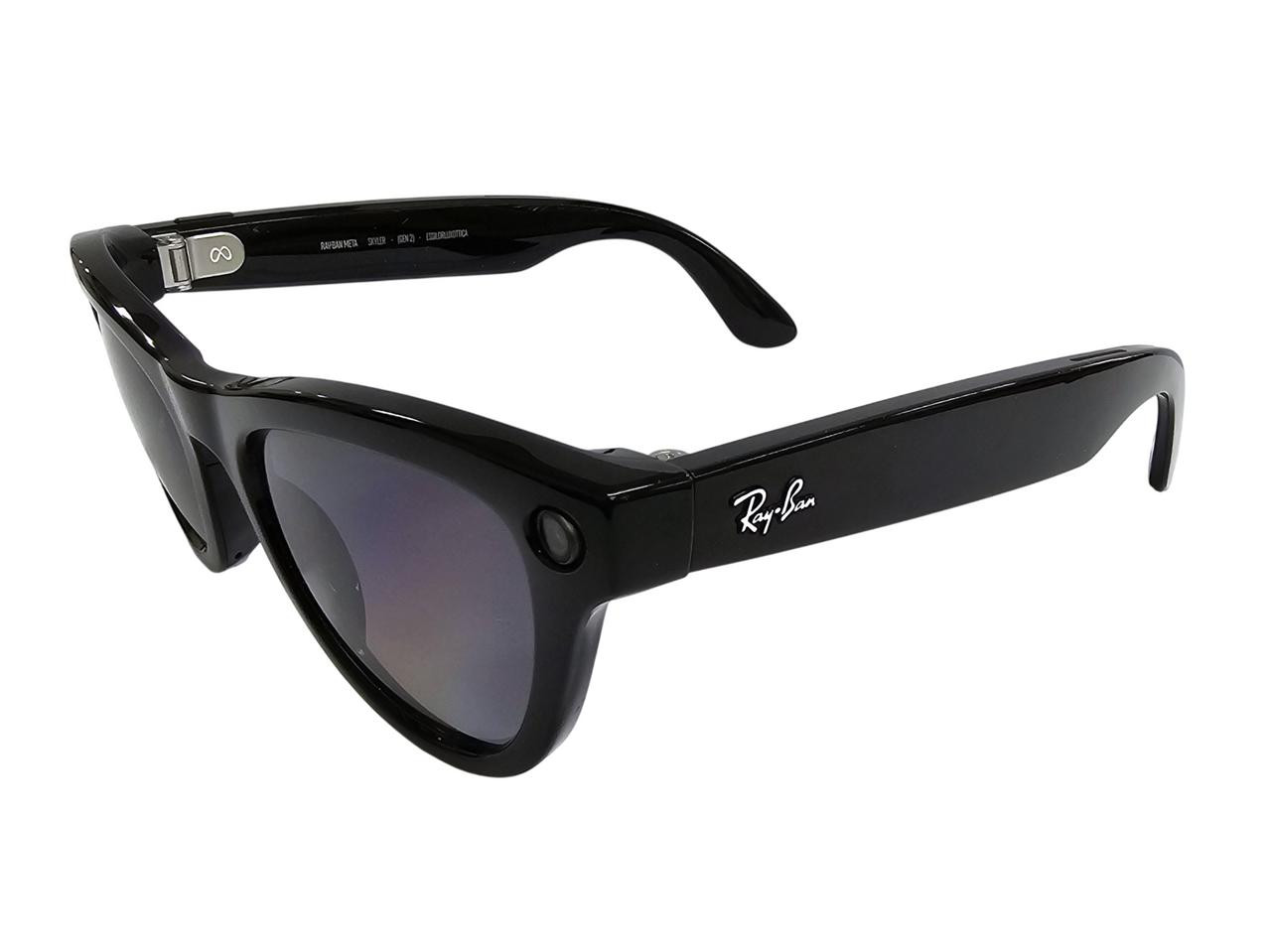 RAY-BAN Meta Skyler GEN 2 Shiny Black Cat Eye Polarized AI Smart