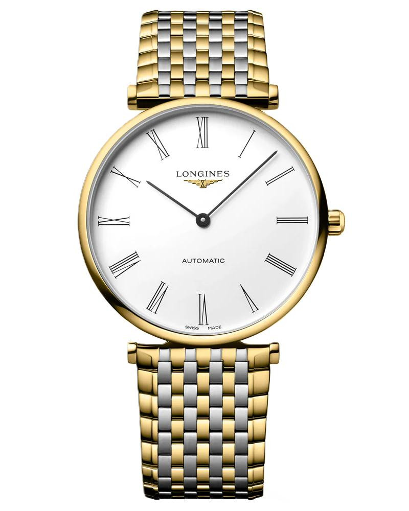 LONGINES La Grande Classique Auto 38MM White Dial Two-Tone Unisex Watch L4.918.2.11.7
