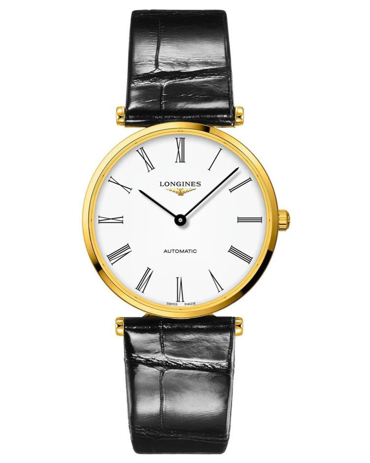 LONGINES La Grande Classique Automatic 38MM White Dial Leather Unisex Watch L4.918.2.11.2