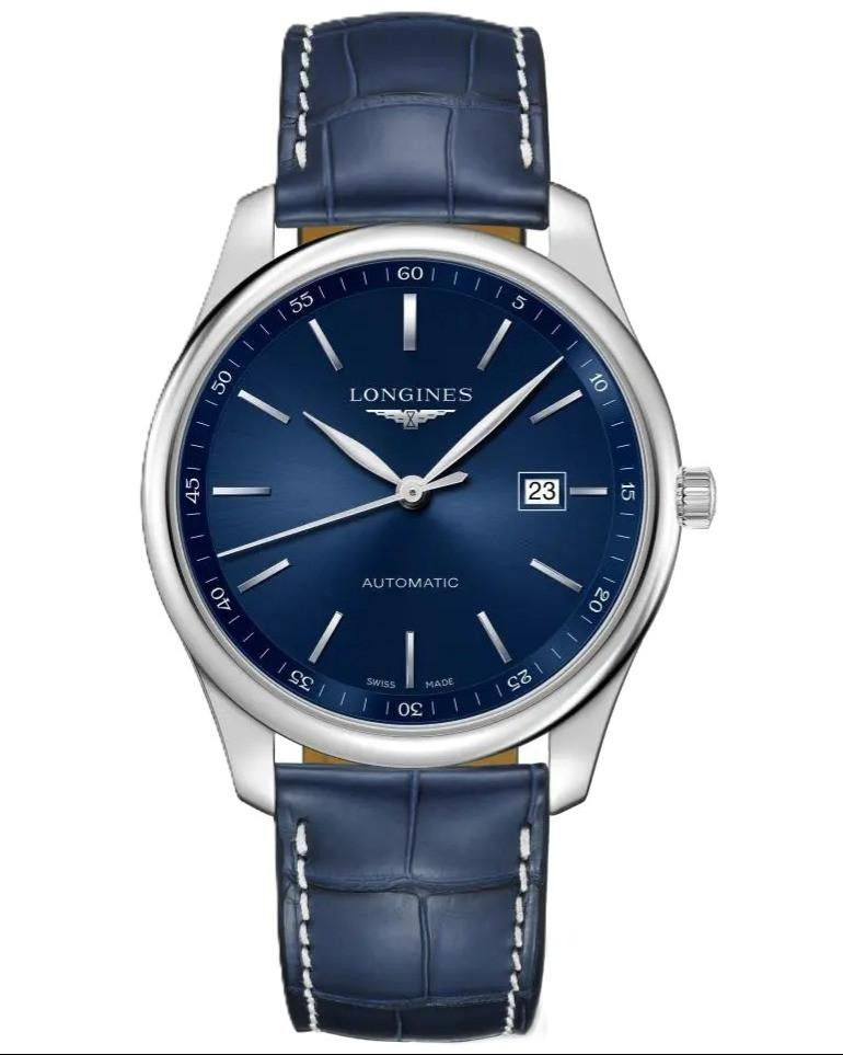 LONGINES Master Collection Auto 42MM Blue Dial Leather Men's Watch L2.893.4.92.0