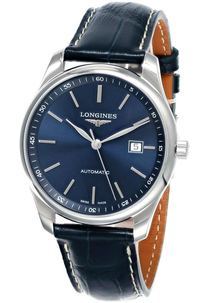 LONGINES Master Collection Automatic 42MM Blue Dial Leather Men's Watch L2.893.4.92.0