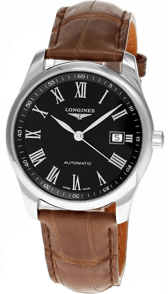 LONGINES Master Collection Automatic 40MM Black Dial Leather Men's Watch L2.793.4.59.2