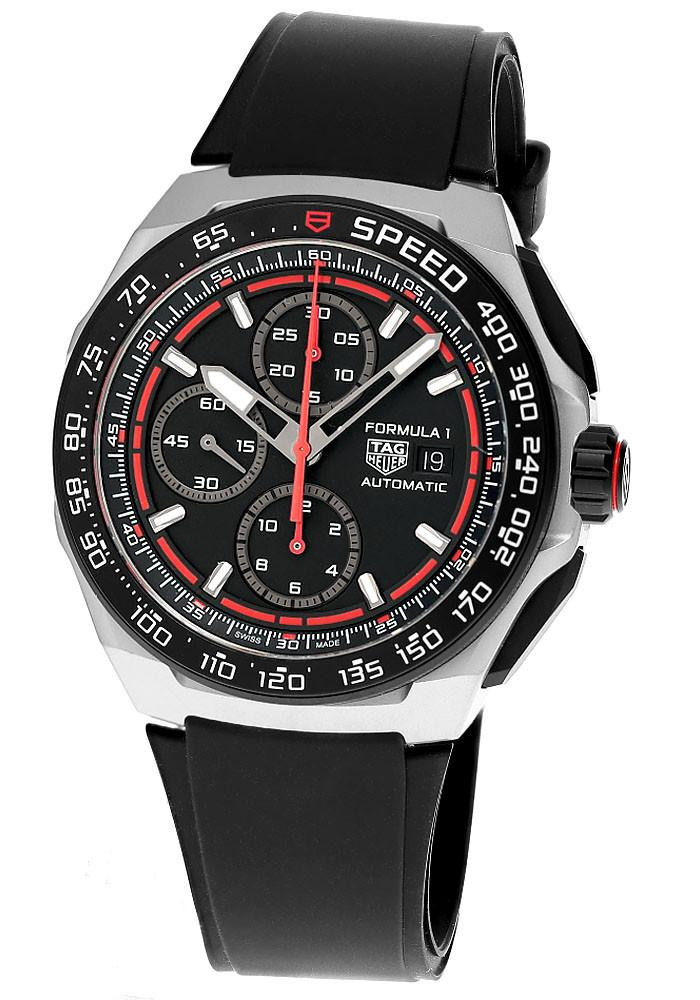 TAG HEUER Formula 1 Chronograph Automatic 44MM Black/Red Titanium Men's Watch CBZ2082.FT8096