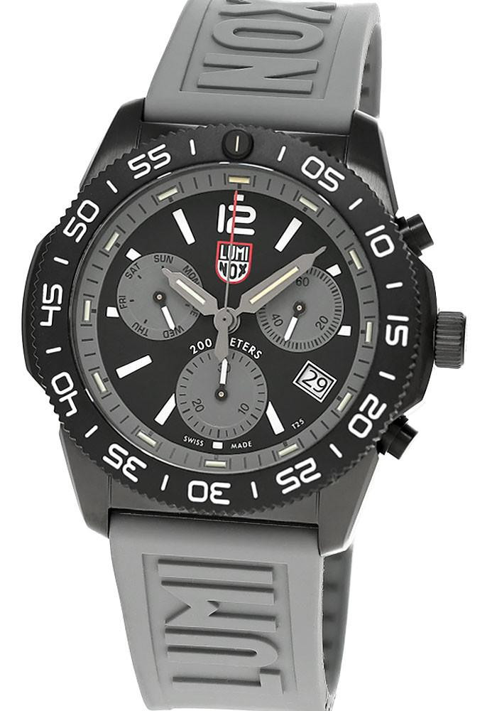 LUMINOX Pacific Diver Chronograph Quartz 44MM Graphite Grey Rubber
