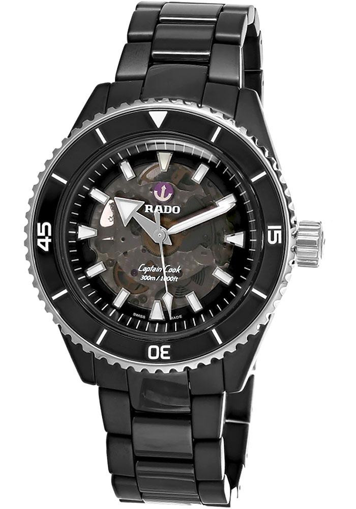 RADO Captain Cook Automatic 43MM Black High-Tech Ceramic Men's Watch R32127152