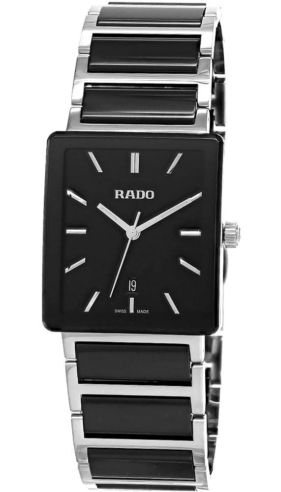RADO Integral Quartz 31.5MM Black Dial Two-Tone Men's Watch R20255162
