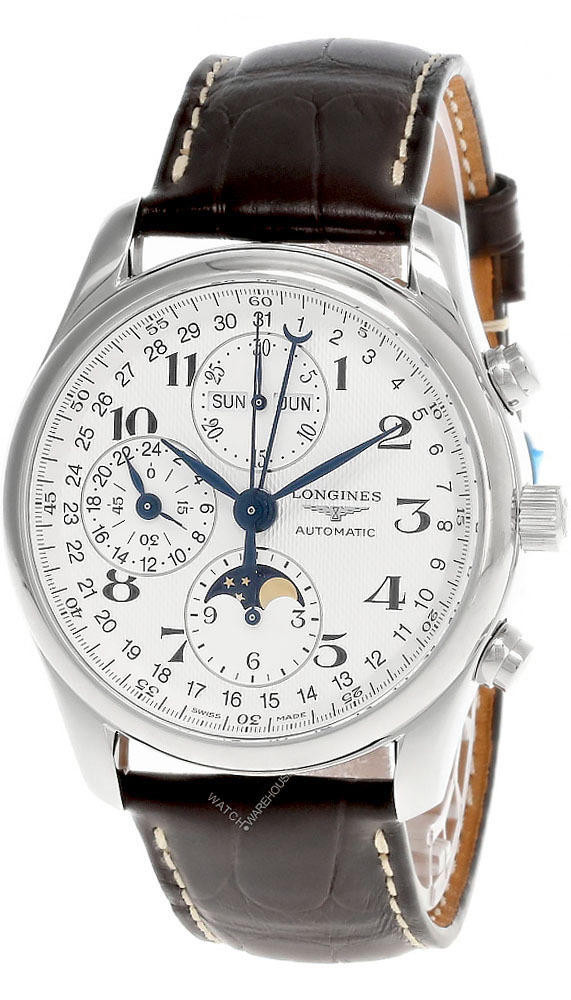 Photos - Wrist Watch Longines Master Moon Chronograph Men's Watch L2.673.4.78.3 