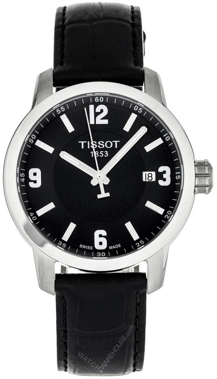 Tissot T-Sport PRC 200 Sport BLK Dial/LTHR Watch T0554101605700