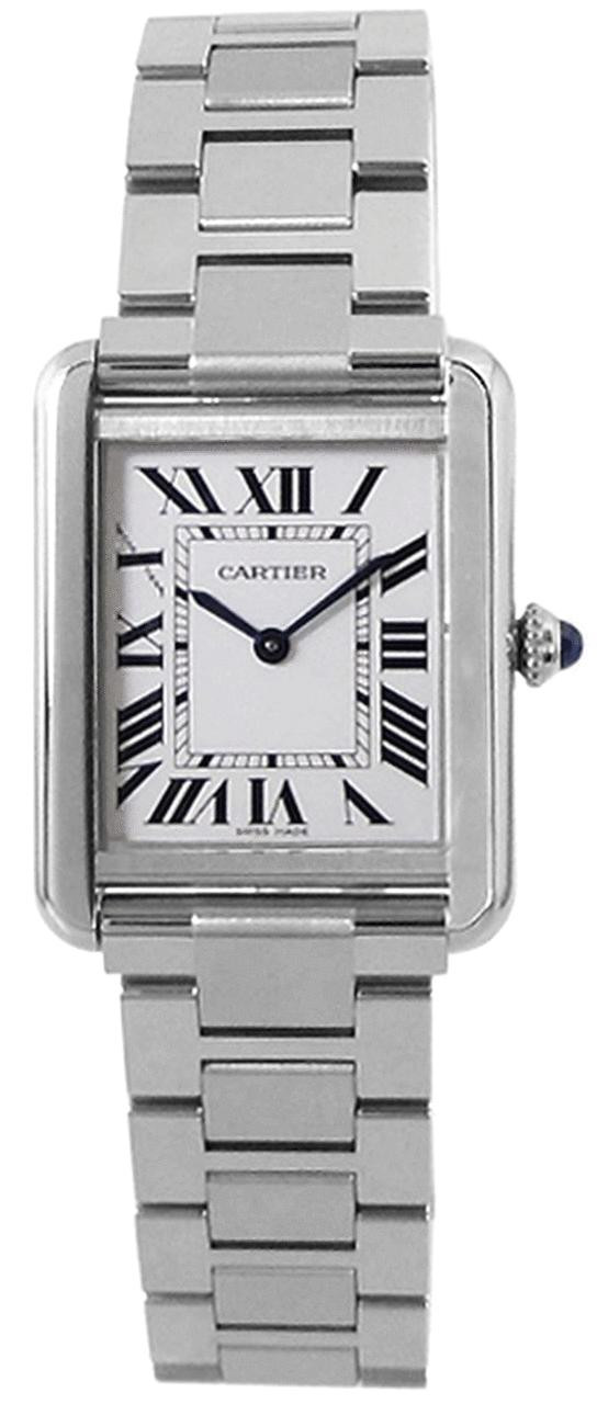 Cartier Tank Solo Small Stainless Steel Ladies Watch W5200013