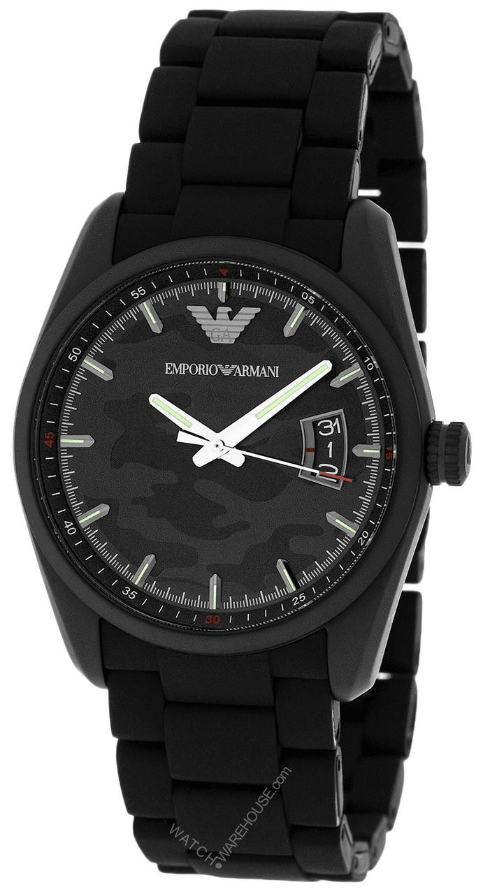 EMPORIO ARMANI Classic Sport Black Camouflage Dial Men