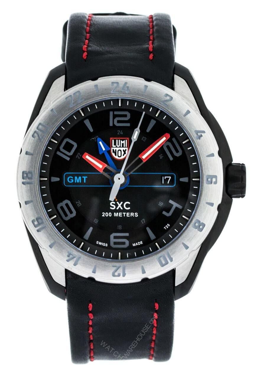 LUMINOX SXC Space Series 45MM Quartz SS Men's Leather Watch A.5127