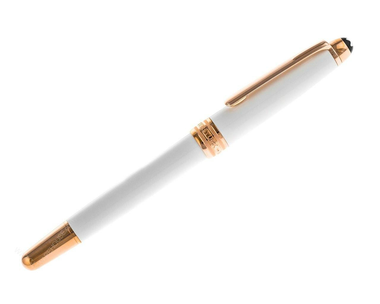MONTBLANC Meisterstuck White Solitaire Classique Rollerball Pen