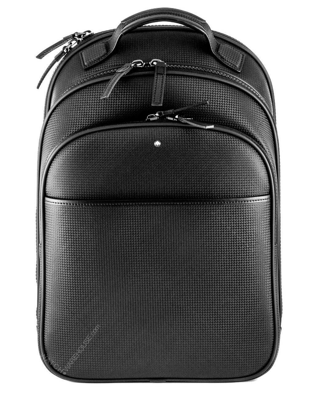 MONTBLANC Extreme Small Black Leather Fabric Lining Backpack