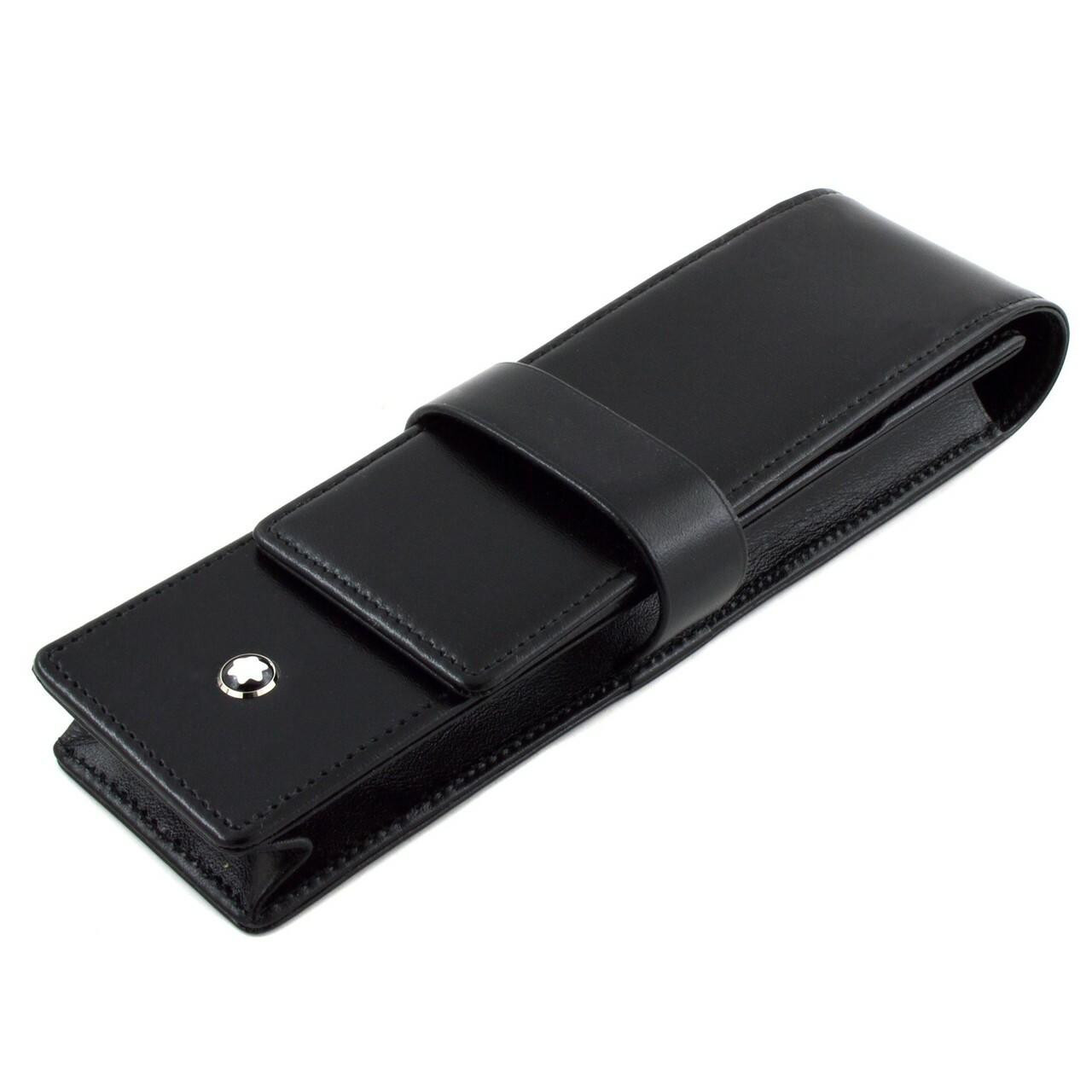 MONTBLANC Meisterstuck 4.5 x 16 cm 2 Pen Black Pouch 14311 | Fast