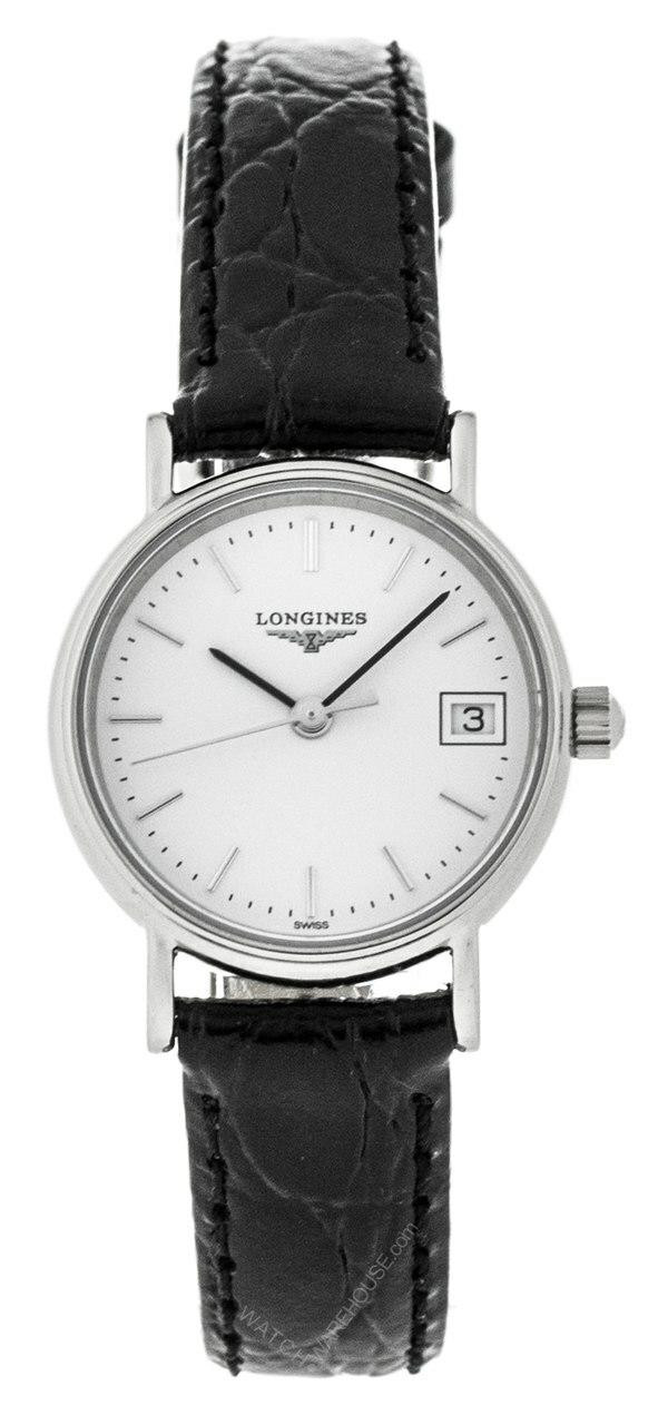 LONGINES Presence 23.5MM Quartz SS Leather Watch L42204122 / L43194122